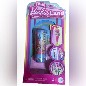 Mattel Barbie land mini 1 doll 1 container Packaging in Bright Pink